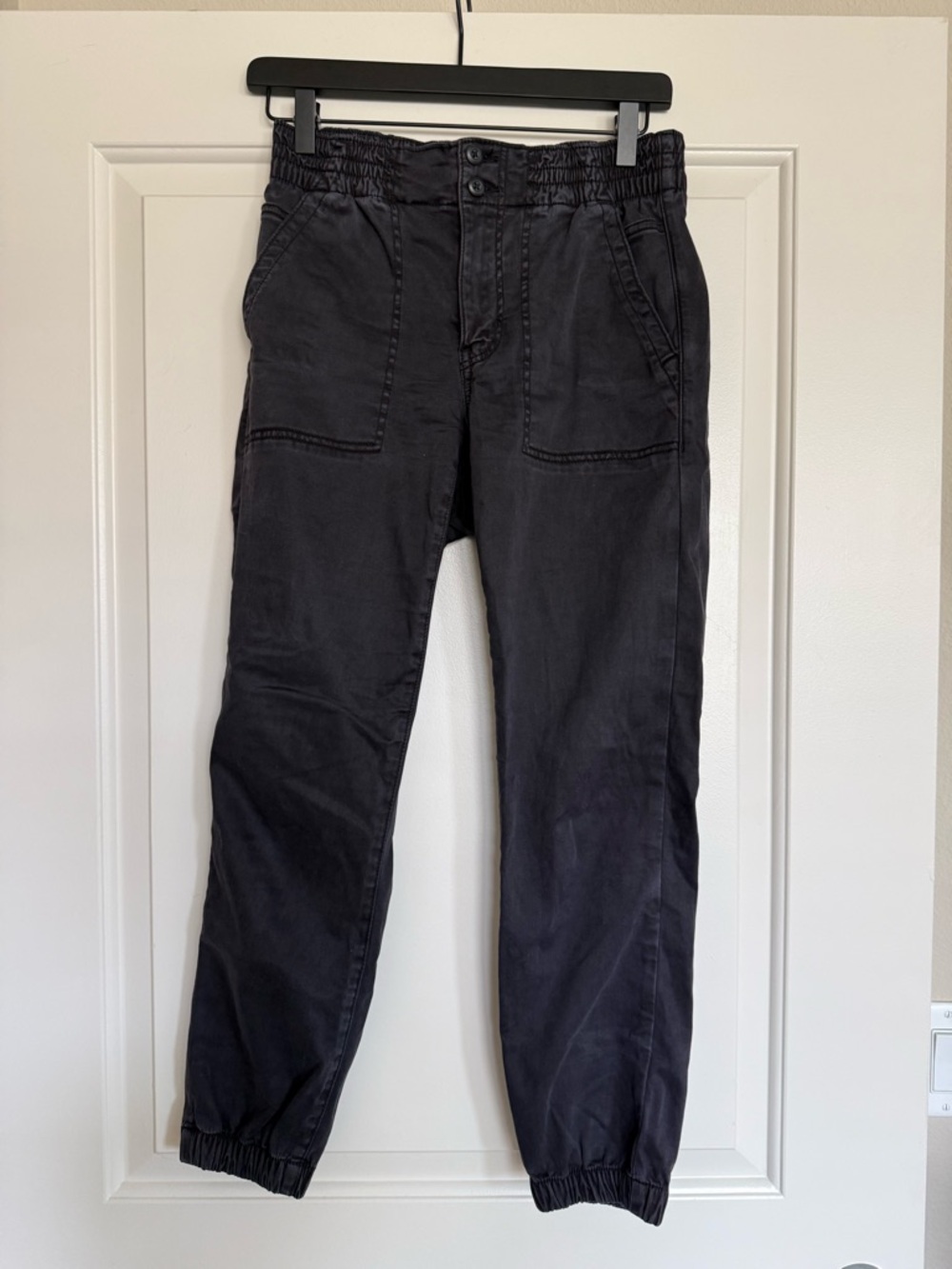 Charcoal Jogger Ankle Pants 8 Short
